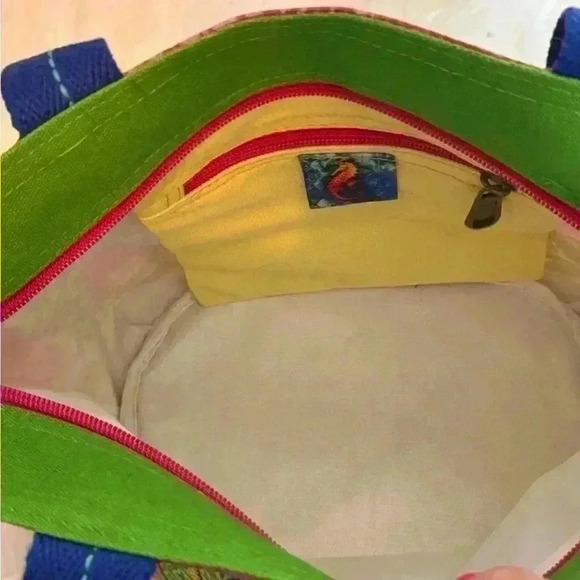 Paul Brent colorful fun summer beach themed sparkly surfboard pattern tote bag - Picture 5 of 12